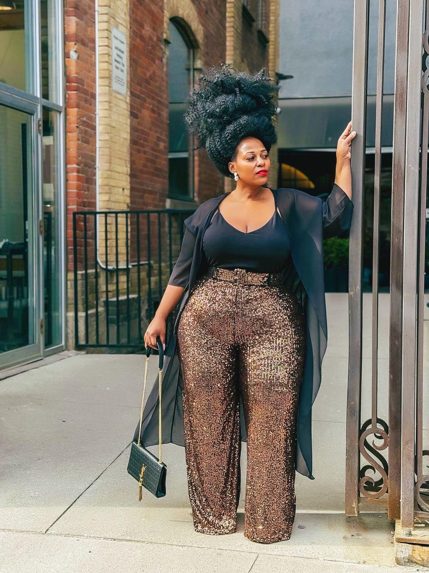 Sequin Jumpsuit Kimono 2 piece set