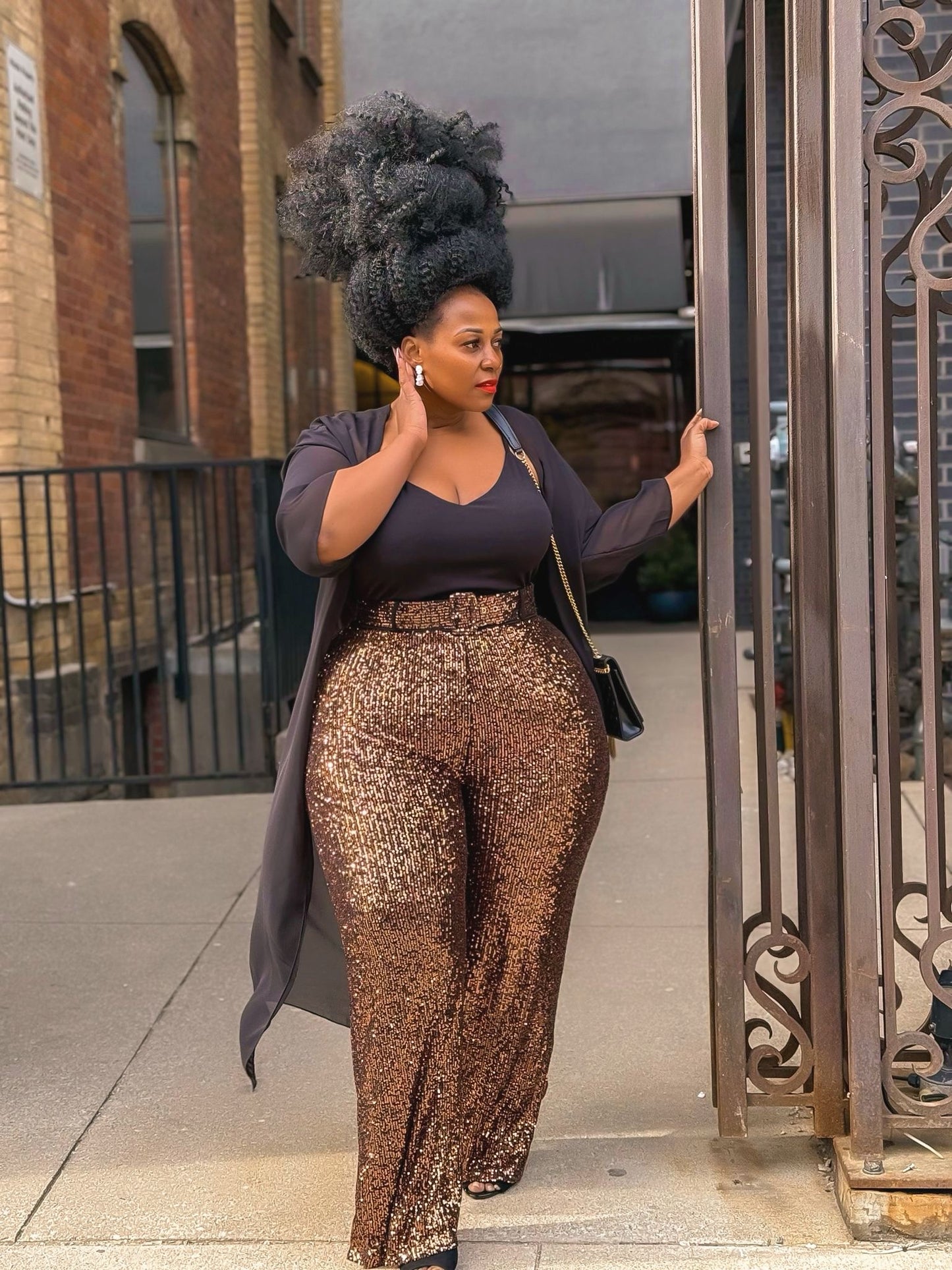 Sequin Jumpsuit Kimono 2 piece set