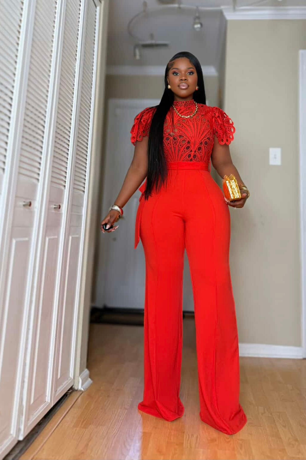 Guipure Lace combo Jumpsuit