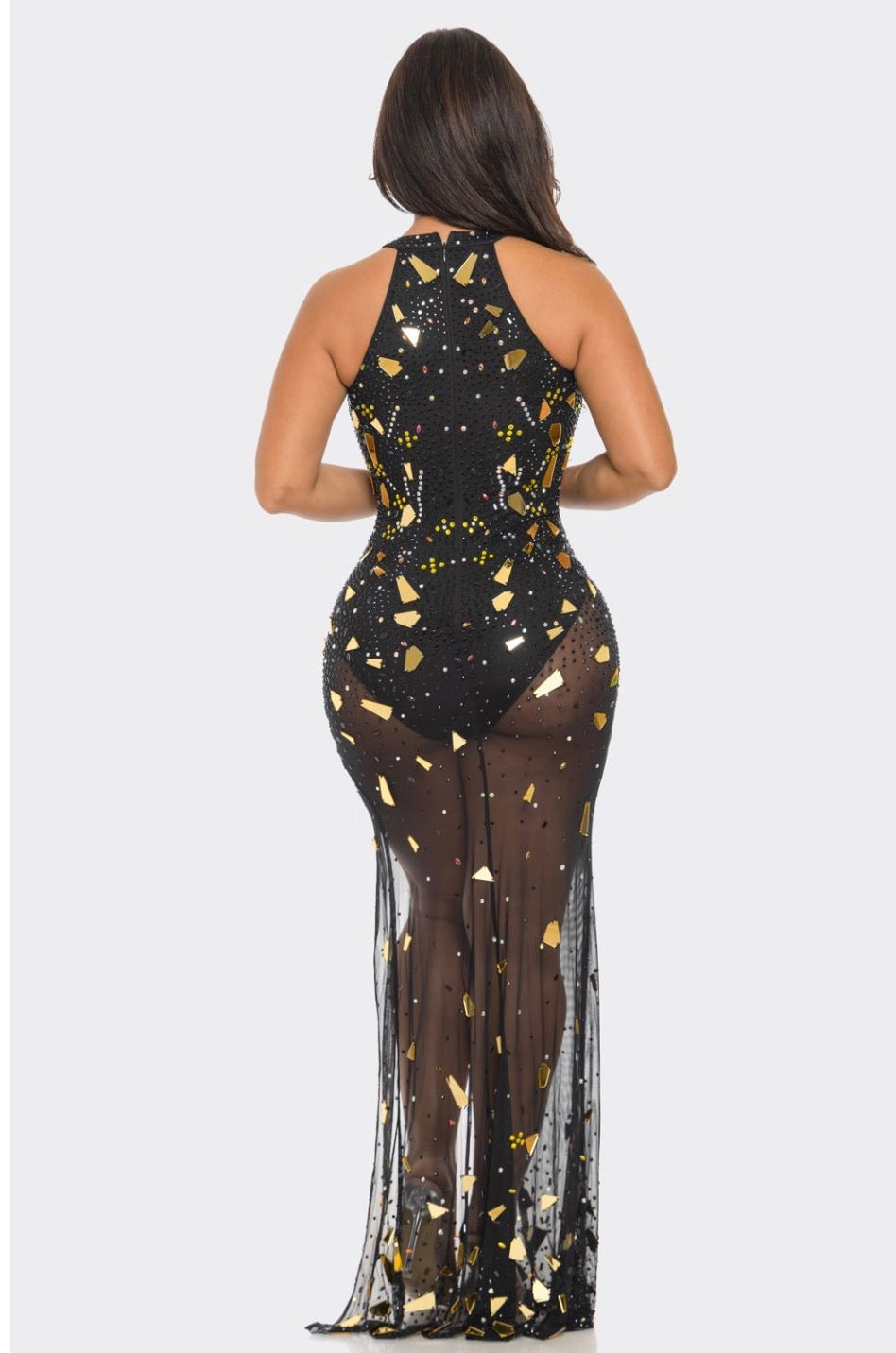 Breaking Glass Embellished Dress
