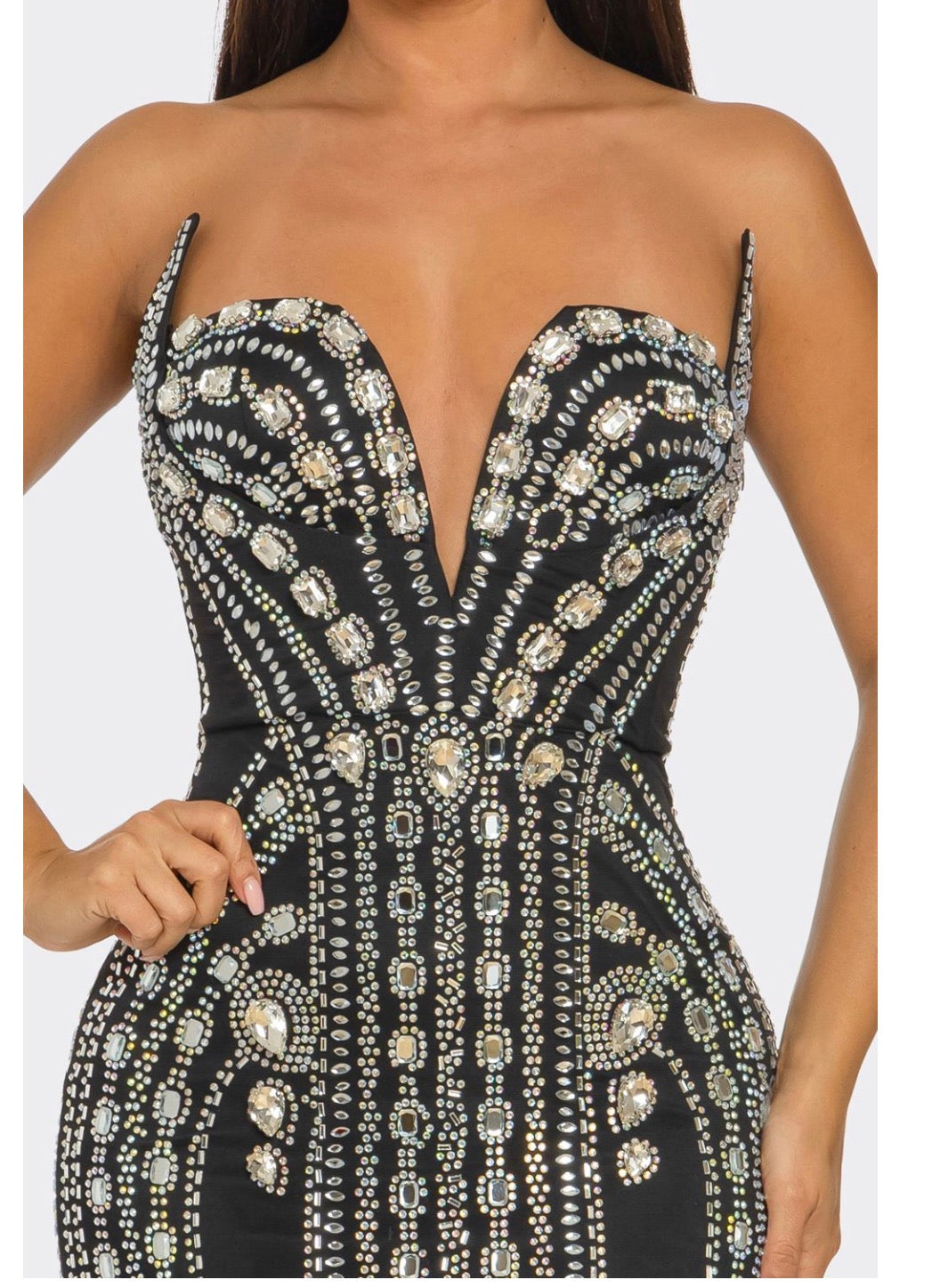 Riri Luxe Rheinstone maxi