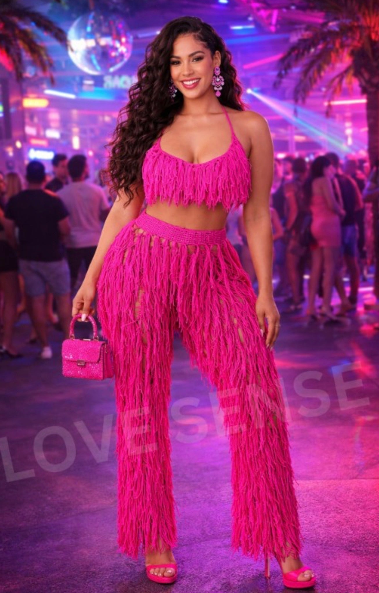 Over Me Tassel Pant Set