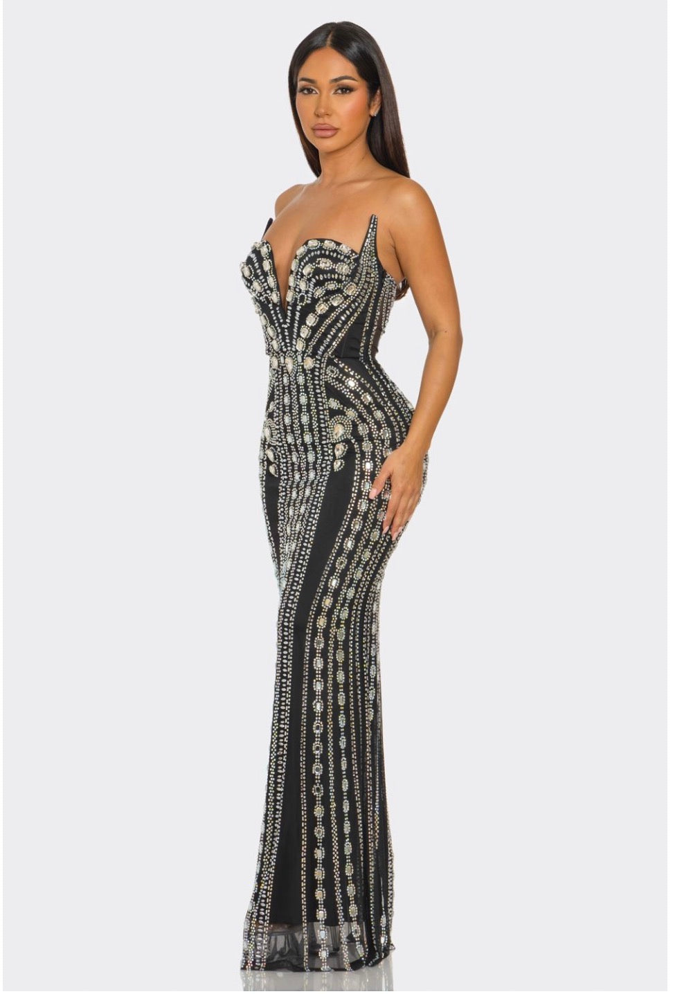 Riri Luxe Rheinstone maxi