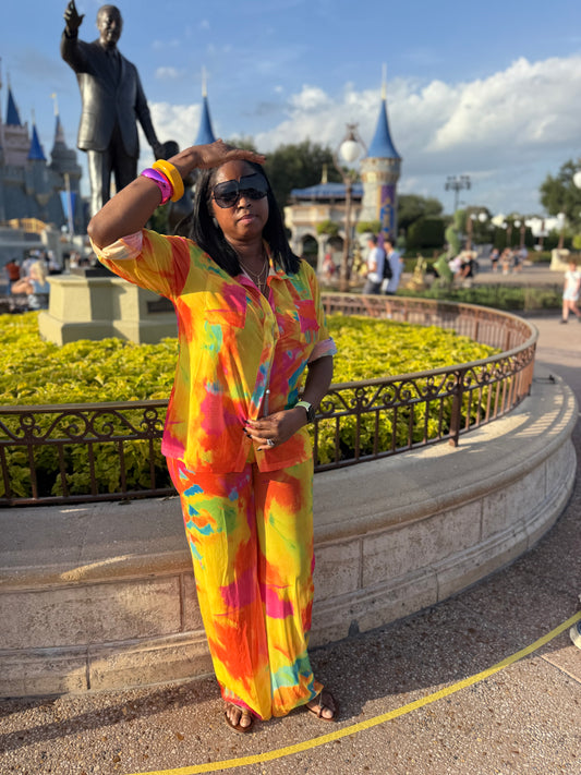 Candy Mesh Pant Set