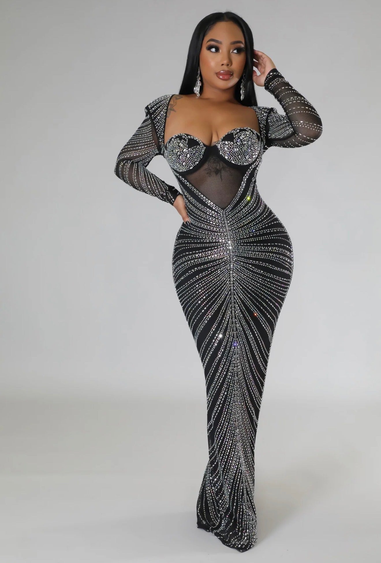 Icy Swarovski Luxe Dress