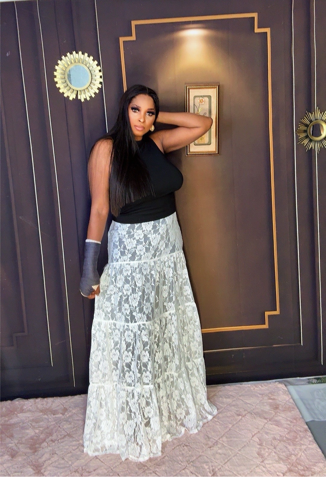 Too cute Lace Skirt