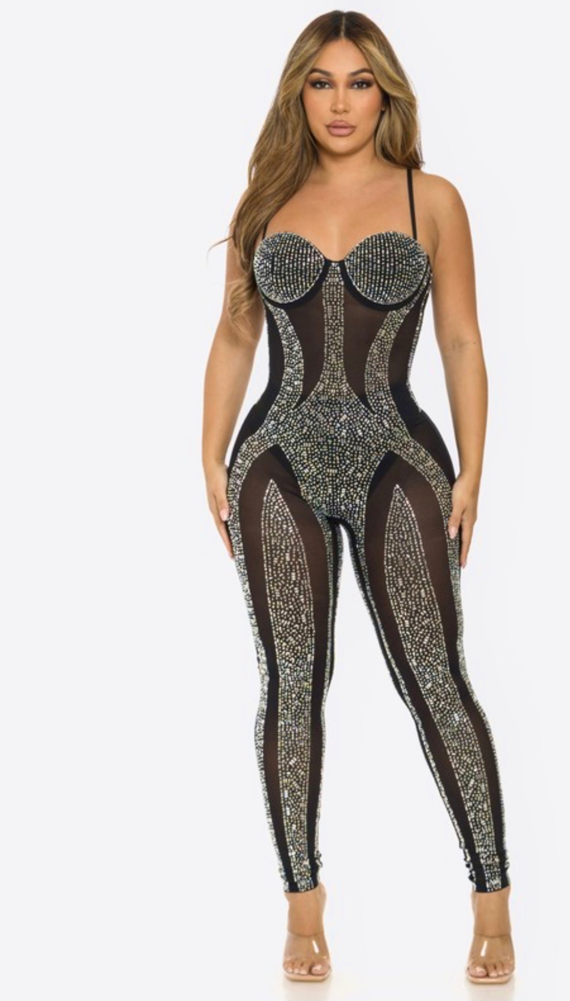 Tierra Rhinestone Jumpsuit