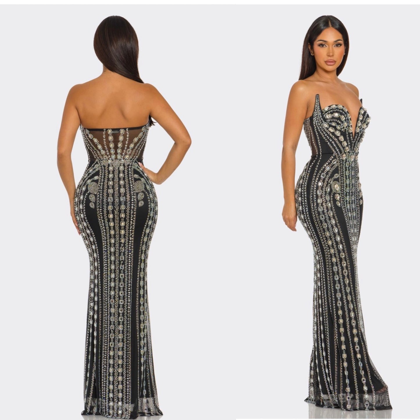 Riri Luxe Rheinstone maxi