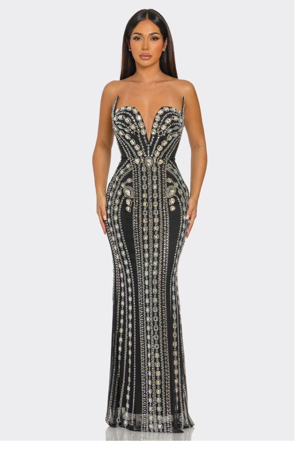 Riri Luxe Rheinstone maxi