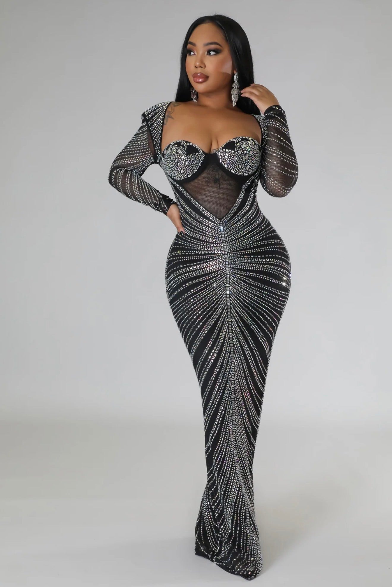 Icy Swarovski Luxe Dress