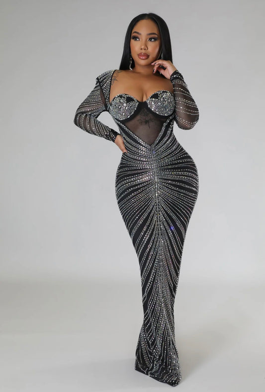 Icy Swarovski Luxe Dress