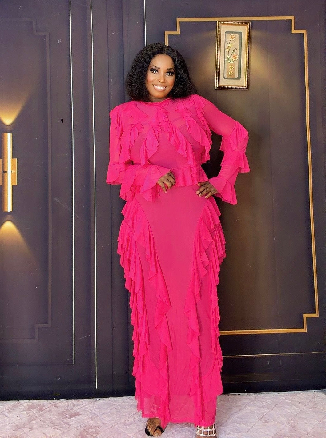 Amira Mesh Skirt Set