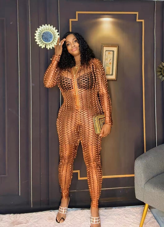 Electric Bronze Jumpsuit