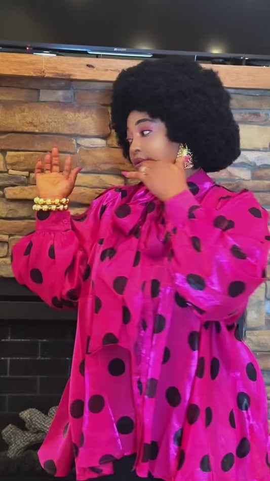 Polka Dot organza Top