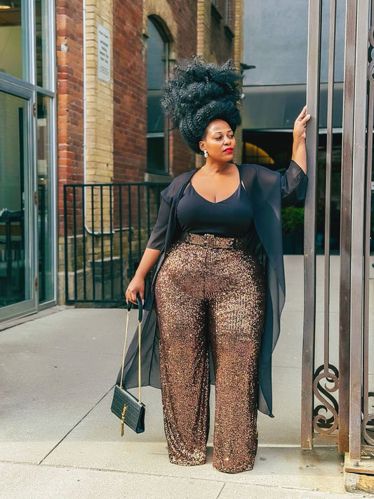 Sequin Jumpsuit Kimono 2 piece set